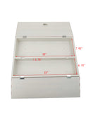American Flag Gun Cabinet Safe Lock Wall Mount Art Decor Concealed Storage Shelf