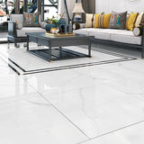 31.5X31.5" Ceramic White glossy floor tile Polished Porcelain for Living room 18721