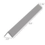 Wood-Plastic Composite Weatherstrip Door Bottom 9.84 ft. X 1.96" X 1.96" Ebony 18723.Make to order 3 months lead time.