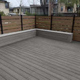 10 ft. X 5.5" Wood-Plastic Composite (WPC) Flooring, Waterproof Outdoor Flooring 18724