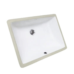 20X14.5 Undermount Bathroom Sink Classic Contemporary Rectangular White 18731