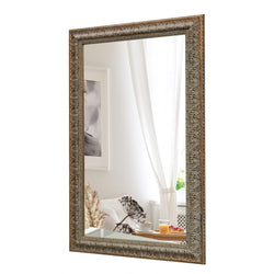 26X42X1.5" Vintage-Style Glass Mirror Portrait Landscape Classic Wood Frame 18732-FRAME