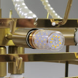 31" Modern Capiz Shell Crystal Chandelier 12 Light, Luxury Coastal Chandelier 18742