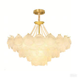 31" Modern Capiz Shell Crystal Chandelier 12 Light, Luxury Coastal Chandelier 18742