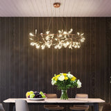 54 lights Plug in Sputnik Chandelier Acrylic Lampshade Contemporary LightFixture 18745