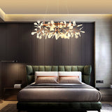 54 lights Plug in Sputnik Chandelier Acrylic Lampshade Contemporary LightFixture 18745