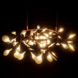 54 lights Plug in Sputnik Chandelier Acrylic Lampshade Contemporary LightFixture 18745