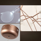 54 lights Plug in Sputnik Chandelier Acrylic Lampshade Contemporary LightFixture 18745