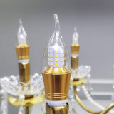 8 Lights Candle Pendant Ceiling Light Fixture Modern Gold Crystal Chandelier 18747