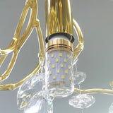 Modern Gold Crystal Chandelier 10 Light 35" Tree Branch Round Chandelier 18748