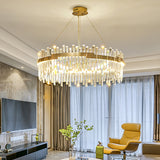 Modern Round LED Crystal Chandelier Contemporary Luxury Chandelier Light Fixture Make to order 3 months Lead 18751