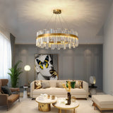 Modern Round LED Crystal Chandelier Contemporary Luxury Chandelier Light Fixture Make to order 3 months Lead 18751