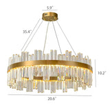 Modern Round LED Crystal Chandelier Contemporary Luxury Chandelier Light Fixture Make to order 3 months Lead 18751