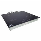 4 Burner Hotplate Induction Combo Cooktop, 220V, 1200-2000W/Burner 24 18757-INDUCTION HOT PLATE COMBO