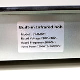 4 Burner Hotplate Induction Combo Cooktop, 220V, 1200-2000W/Burner 24 18757-INDUCTION HOT PLATE COMBO