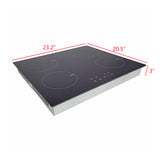 Burner 220V 2000W Induction Cooker, Digital Ceramic Black Crystal Panel 18757-Induction Cooktop