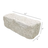 4" X 4" X 12" Natural Granite Stones Utility Size Home Building Landscape Rock 18758