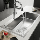 29.5L X 18W X 7.9H Rectangular 304 Stainless Steel Undermount Kitchen Sink 18761-750mm Sink