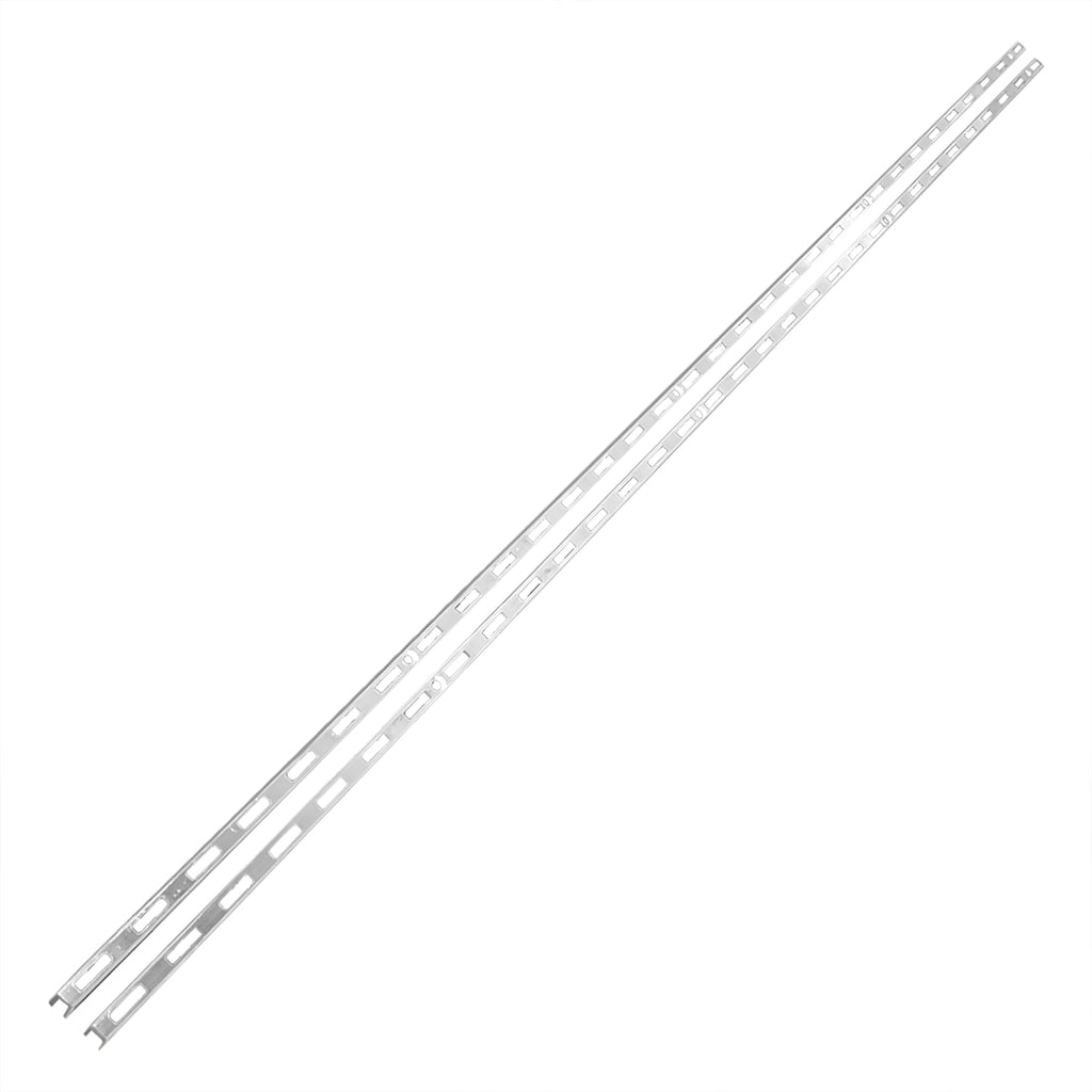 Inline Storage Track 2PK Single Slot Standard 31-Inch Shelving Track Closet Rack 18763-A-St ...