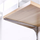 Wall Shelf System 40x16 w/ Tracks 4 Brackets 4 MDF Shelves Chrome Storage Kit 18763+4x18765+4x18766