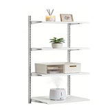Wall Shelf System 40x16 w/ Tracks 4 Brackets 4 MDF Shelves Chrome Storage Kit 18763+4x18765+4x18766