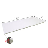 FixtureDisplays® 40" x 16" White Melamine MDF Shelf, 3/4" Nominal Thick 18766-40X16" shelf