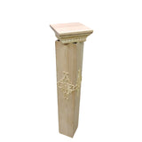 11.6x11.6x52" Decorative MDF Newel Stair Post White Primed Custom 18772-new