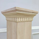 11.6x11.6x52" Decorative MDF Newel Stair Post White Primed Custom 18772-new