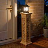 FixtureDisplays? 12 x 12 x 42 Decorative MDF Stair Post with Hidden Door 18772 18772