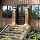 FixtureDisplays? 12 x 12 x 42 Decorative MDF Stair Post with Hidden Door 18772 18772