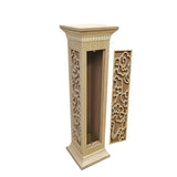FixtureDisplays? 12 x 12 x 42 Decorative MDF Stair Post with Hidden Door 18772 18772