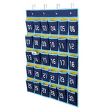 30 Pocket Numbered Classroom Cellphone Storage Calculator Holder Wall Door Mount