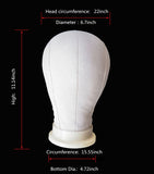22 Head Mannequin Cork Core Canvas Cover Block Head Wig Display Styling Head