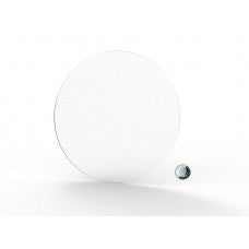 12PK 14 Clear Acrylic Plexiglass Lucite Circle Round Disc, 1/8 Thick