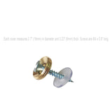 Chrome plated Steel Screw Cover Cap Fasteners Decorative Standoff Sign Hardware