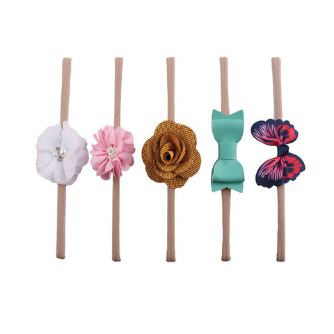 Baby Girl Headband Bows Petals Flower Baby Hair Band Newborn Infant Toddler Hair