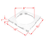 Acrylic Riser Centre Hole Paper Weight Clear Acrylic Cube Riser Block