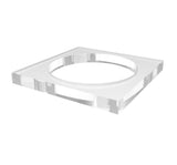 Acrylic Riser Centre Hole Paper Weight Clear Acrylic Cube Riser Block
