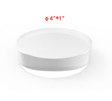 Thick Acrylic Riser, Paper Weight Clear Acrylic Circle Riser Solid Block