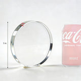 Thick Acrylic Riser, Paper Weight Clear Acrylic Circle Riser Solid Block 18830 5CIRCLE
