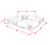 Acrylic Riser Centre Hole Paper Weight Clear Acrylic Cube Riser Block