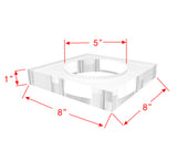 Acrylic Riser Centre Hole Paper Weight Clear Acrylic Cube Riser Block