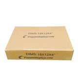 20PK 18X12X4" Printed Full Overlap Flaps Singlewall B Flute Cardboard Box 18X12X4-20PK