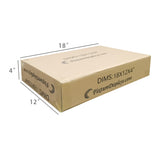 20PK 18X12X4" Printed Full Overlap Flaps Singlewall B Flute Cardboard Box 18X12X4-20PK