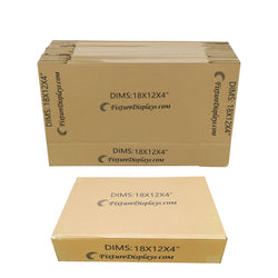 20PK 18X12X4" Printed Full Overlap Flaps Singlewall B Flute Cardboard Box 18X12X4-20PK