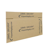 20PK 18X14X4" Shipping Box Cardboard Singlewall BF150 Mail Packaging E-Commerce 18X14X4-20PK