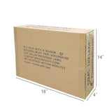 20PK 18X14X4" Shipping Box Cardboard Singlewall BF150 Mail Packaging E-Commerce 18X14X4-20PK