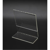 Table Tent 4 x 5" Frame Premium Clear Acrylic with Slant Back Design 19001