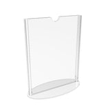 5 x 7" Sign Holder Menu Holder T-style Table Tent with Oval Base Simply assembly required. 19027