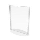 5 x 7" Sign Holder Menu Holder T-style Table Tent with Oval Base Simply assembly required. 19027